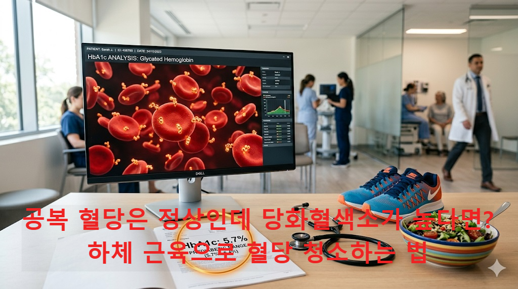 2026 당화혈색소(HbA1c) 정상수치와 하체 근육 강화를 통한 당뇨 예방 가이드 이미지