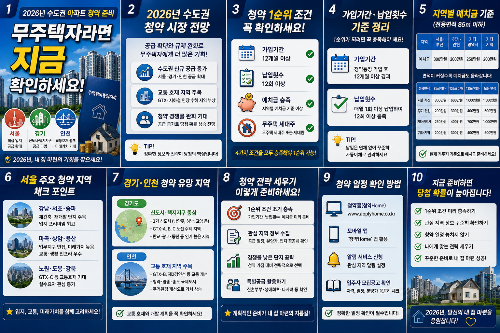 2026년 수도권 청약&amp;#44; 지금 준비해야 하는 이유