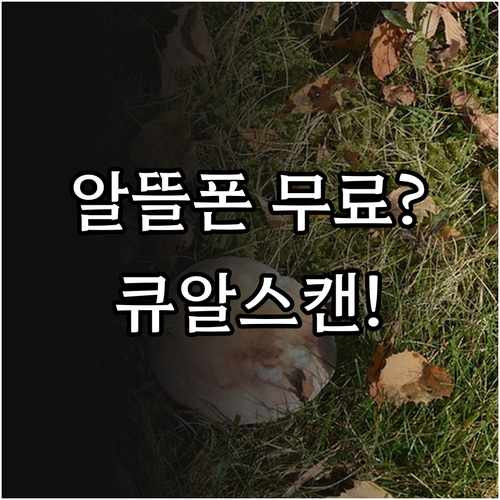 알뜰폰 eSIM 무료 개통 QR 코드..