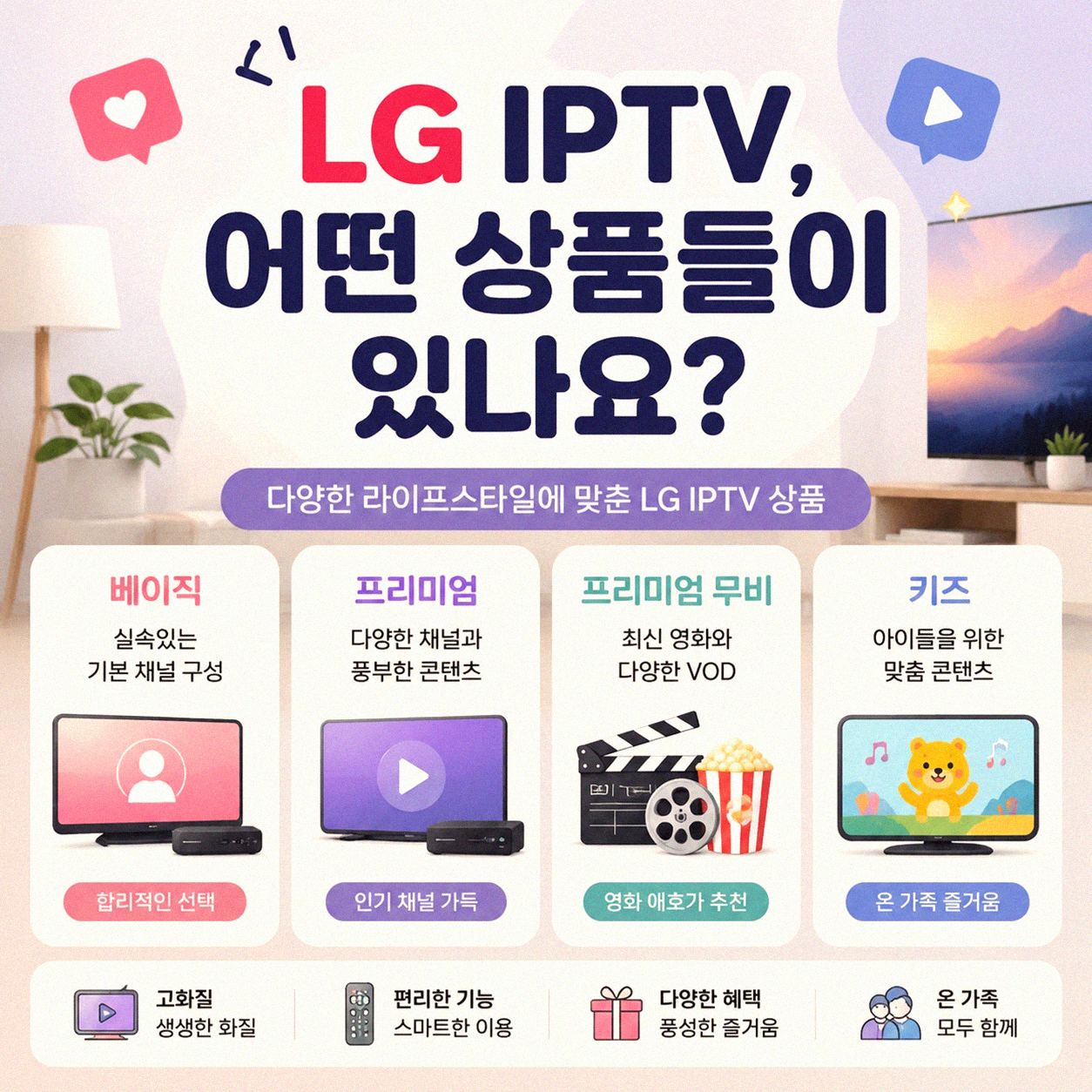 LG IPTV 요금제, 유플러스와 비교해서 뭐가 나을까