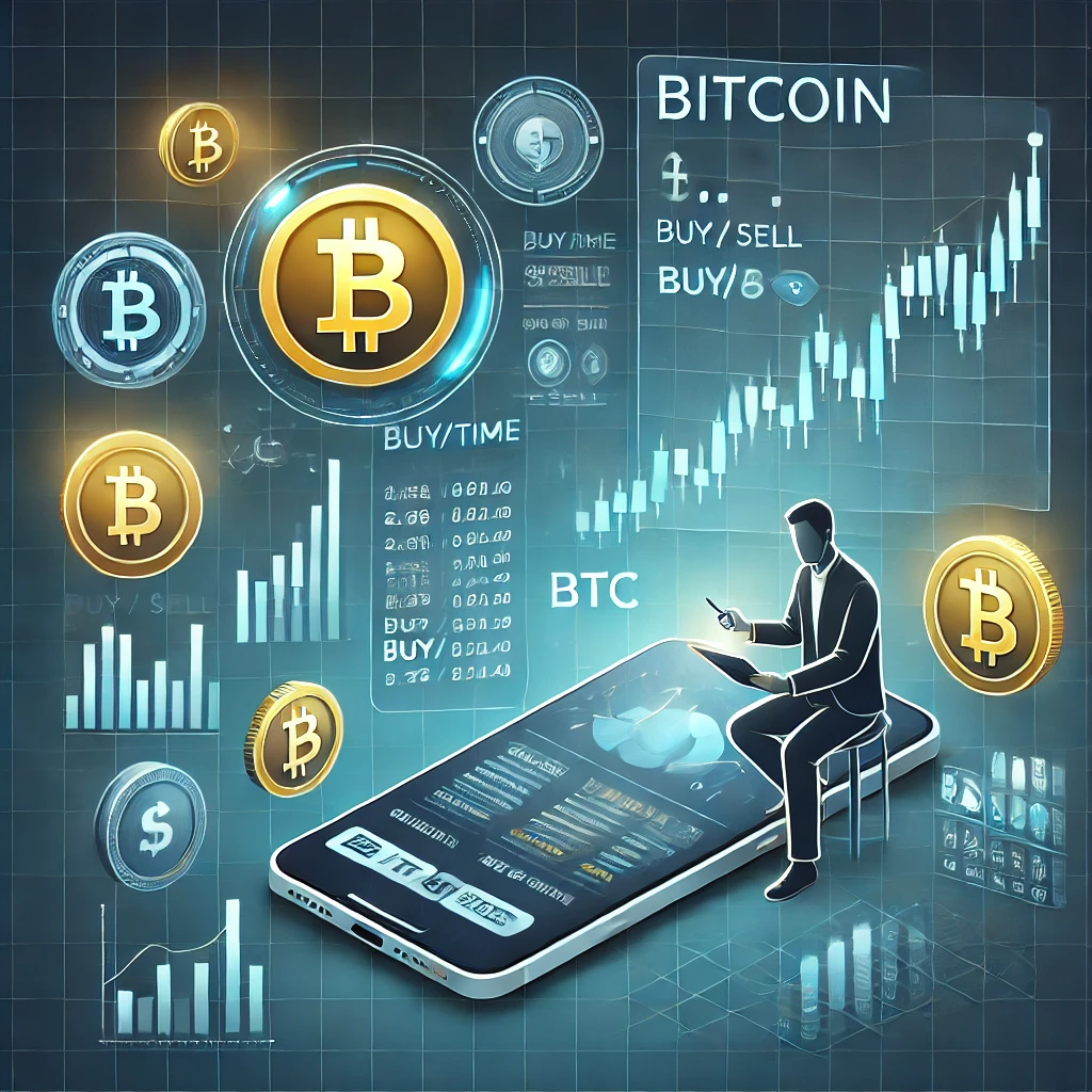 비트코인 거래 및 차트 AI이미지