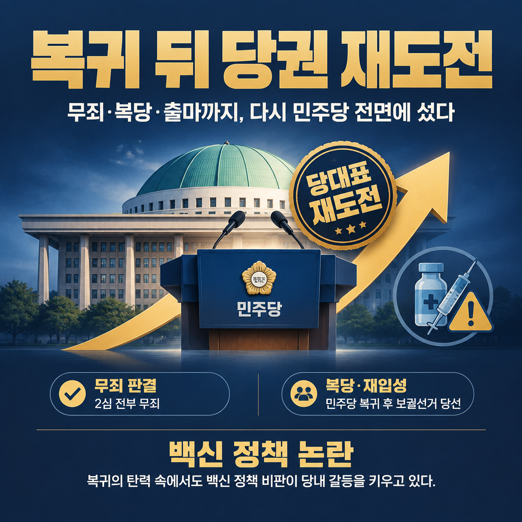 복귀 뒤 당권 재도전