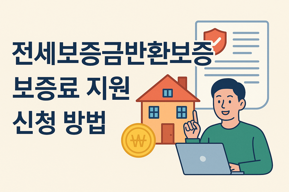 전세보증금반환보증 보증료 지원 신청 방법