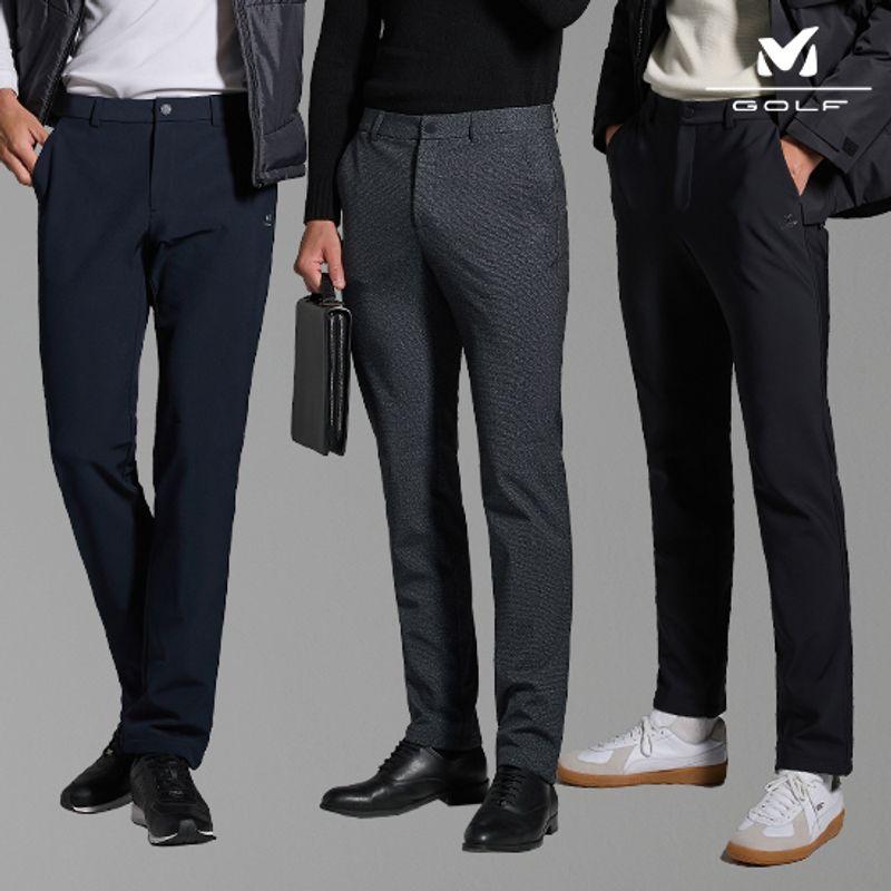 밀레골프 남성 기모 본딩 팬츠 3종