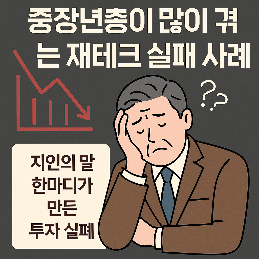 중장년층이 많이 겪는 재테크 실패 사례
