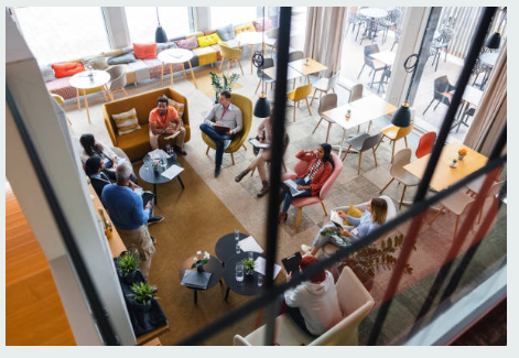 창업을 위해 의논하는 사진