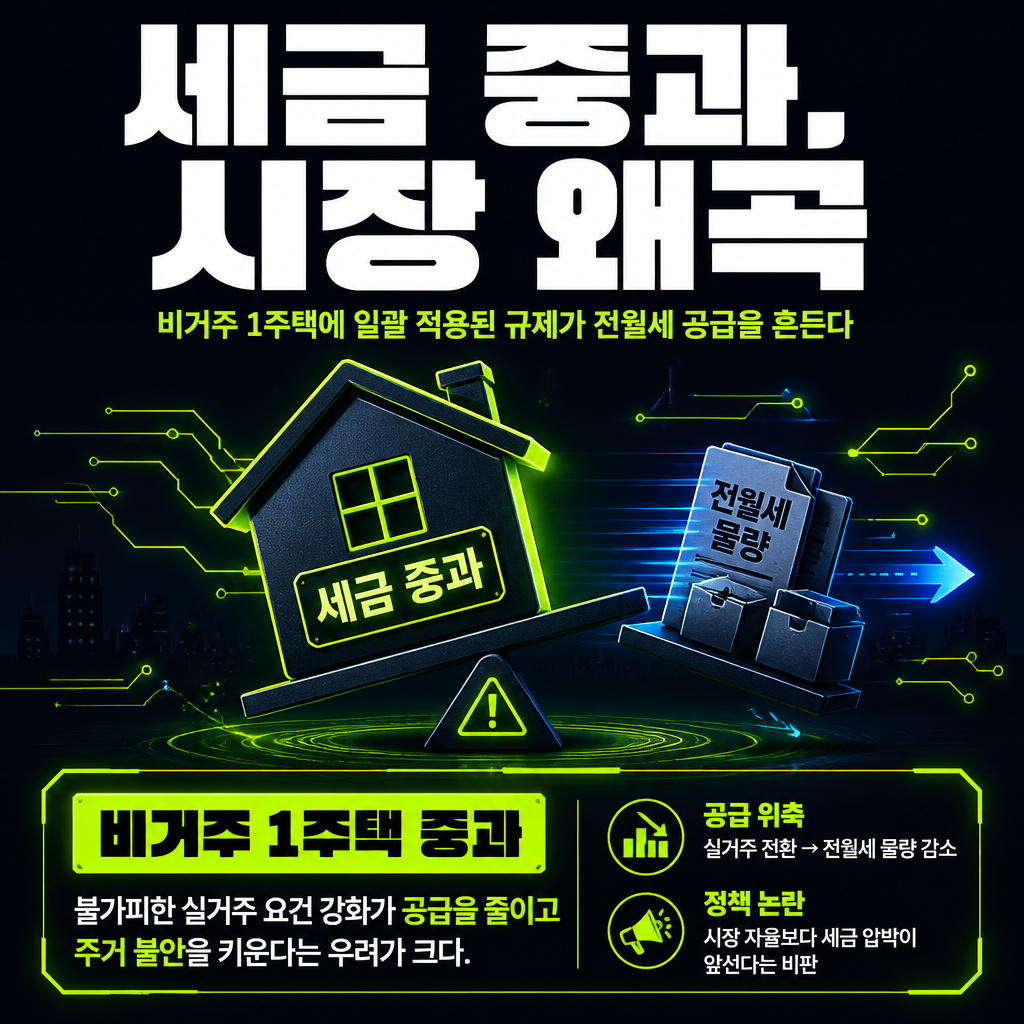 세금 중과, 시장 왜곡