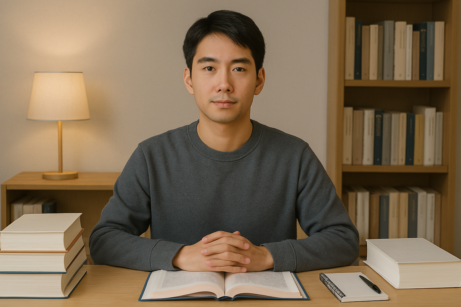 공무원 되기 위해 열심히 준비하는 공시생