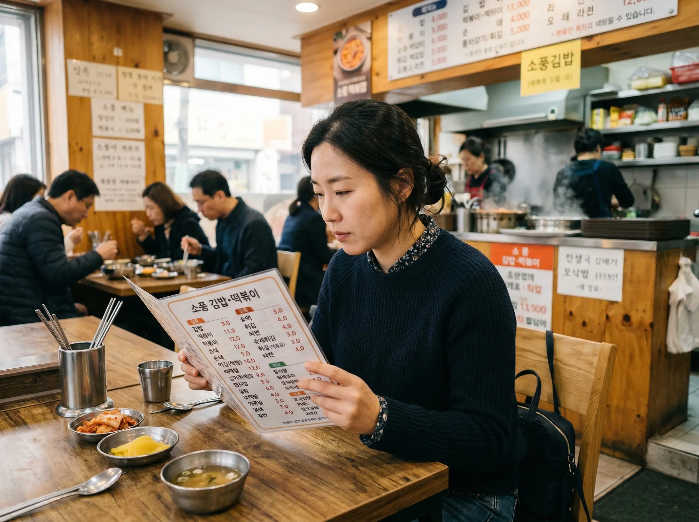 혈당 관리 외식 메뉴를 현실적으로 고르는 장면