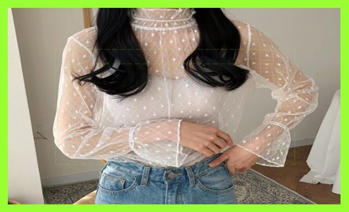 이너 레이스 블라우스