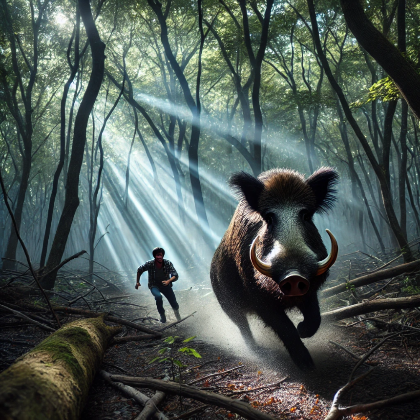 멧돼지가 달려드는 꿈