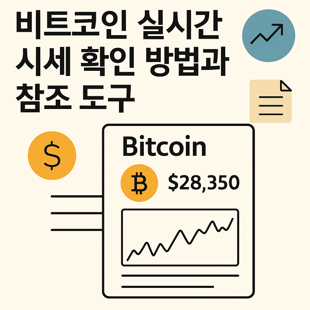 비트코인 실시간 시세 확인 방법과 참조 도구