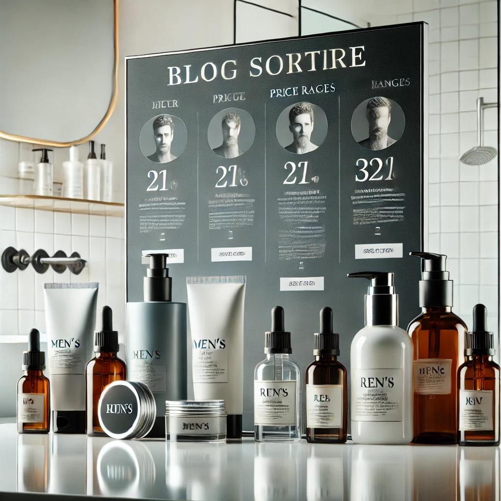남성 스킨케어 제품 비교 및 가격대별 추천
