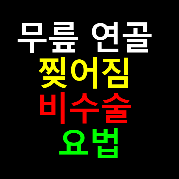 무릎 연골 찢어짐 비수술