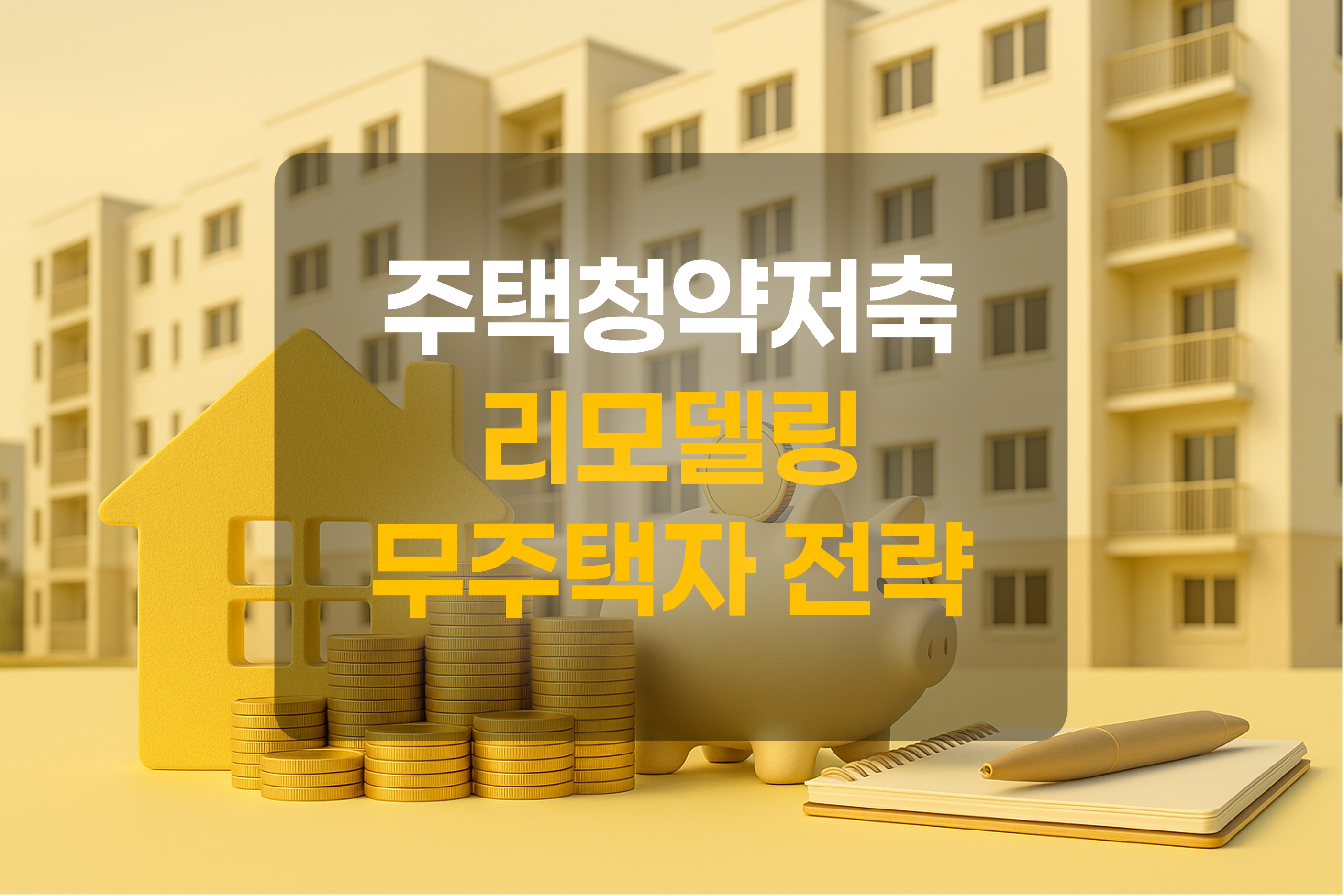 주택청약저축을 표현한 그림