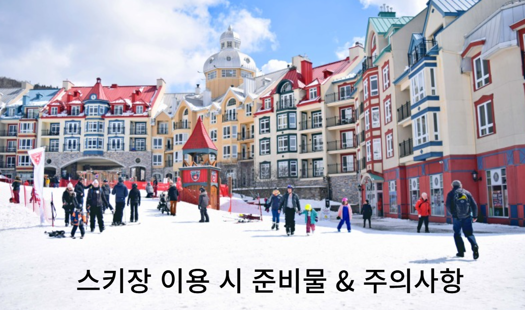 강원도 스키장 이용 시 준비물 및 주의사항