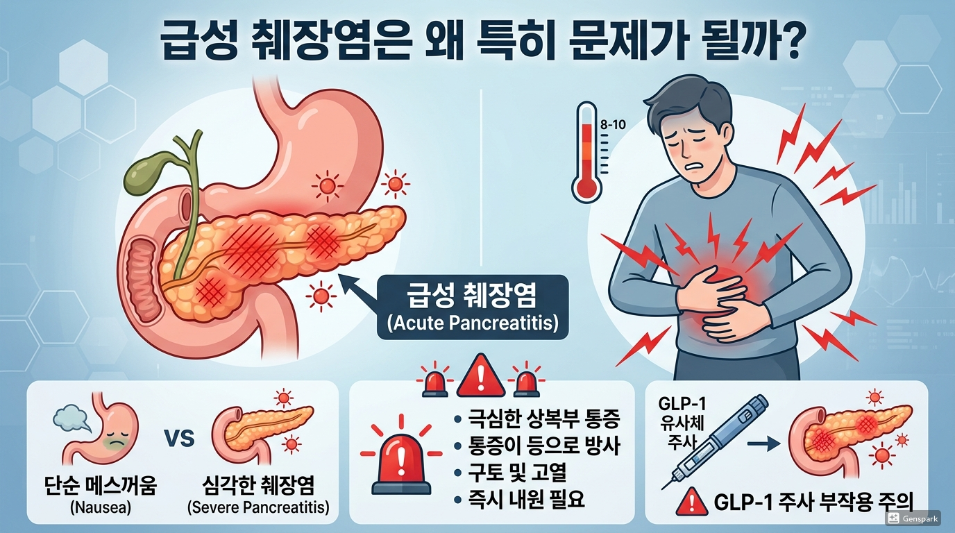 급성 췌장염은 왜 특히 문제가 될까?
