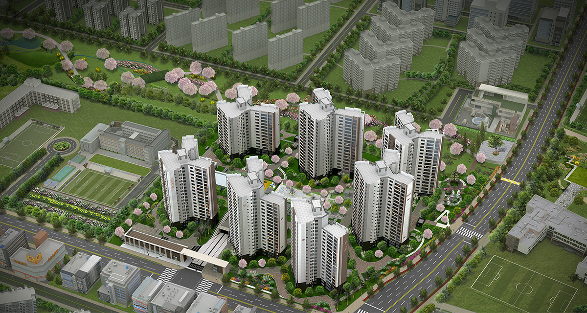 파주 운정신도시 A38BL 디에트르 에듀타운 - 조감도