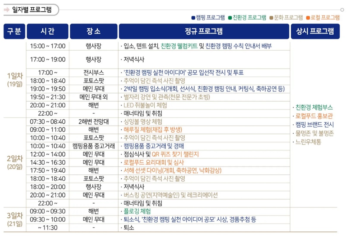 서해선셋캠핑페스티벌