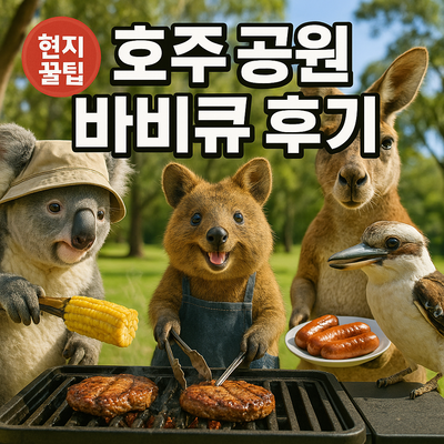 호주 공원에서 바베큐 즐긴 후기