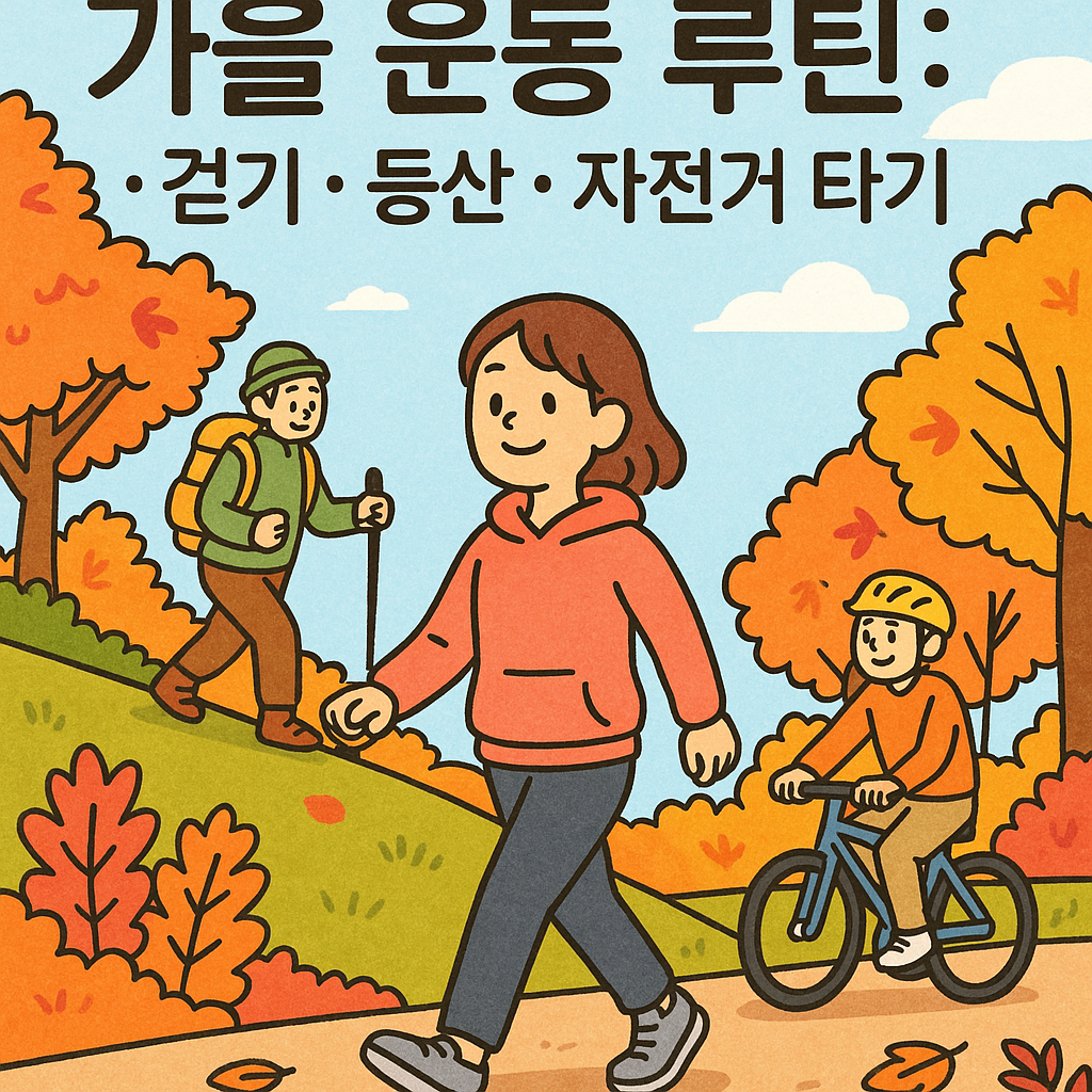 가을 운동 루틴: 걷기·등산·자전거 타기 추천 관련사진