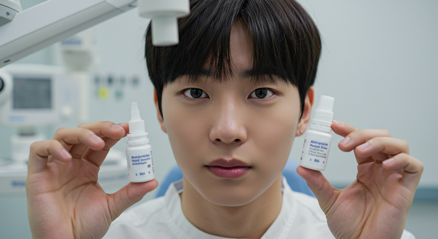 인공눈물 사용법, 안약 점안 순서