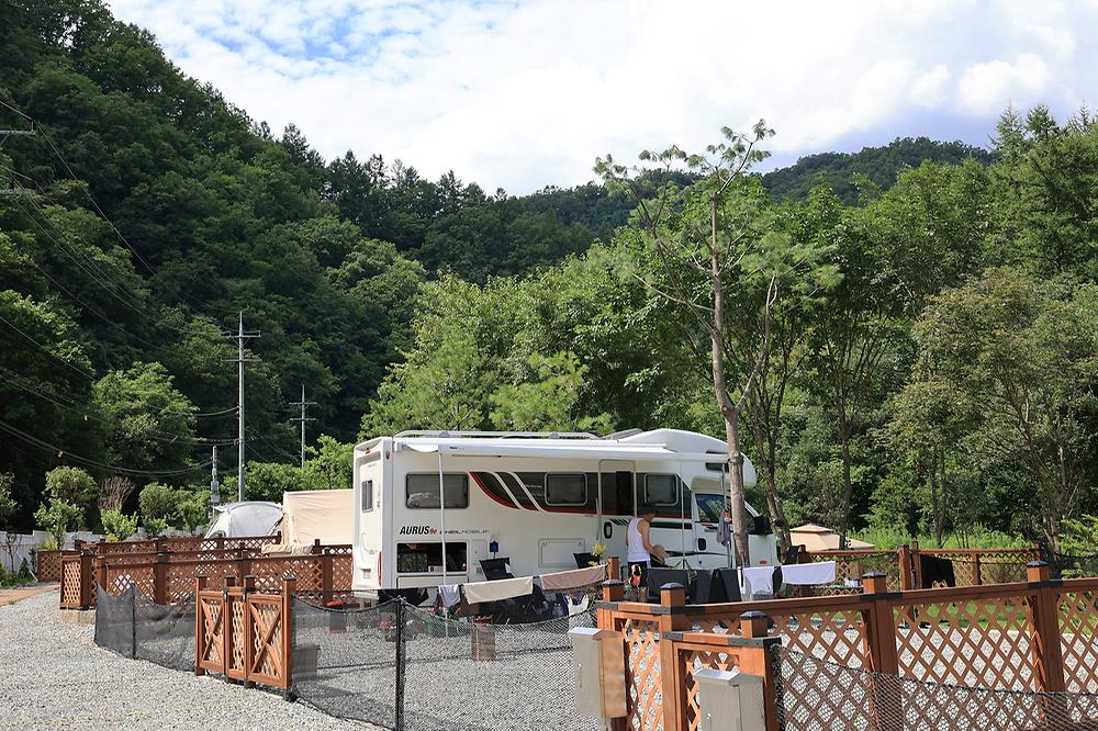 반려견과 함께, 그자리 야영장 소개