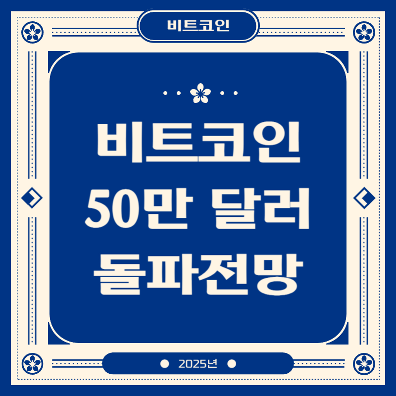 비트코인 50만 달러 돌파전망