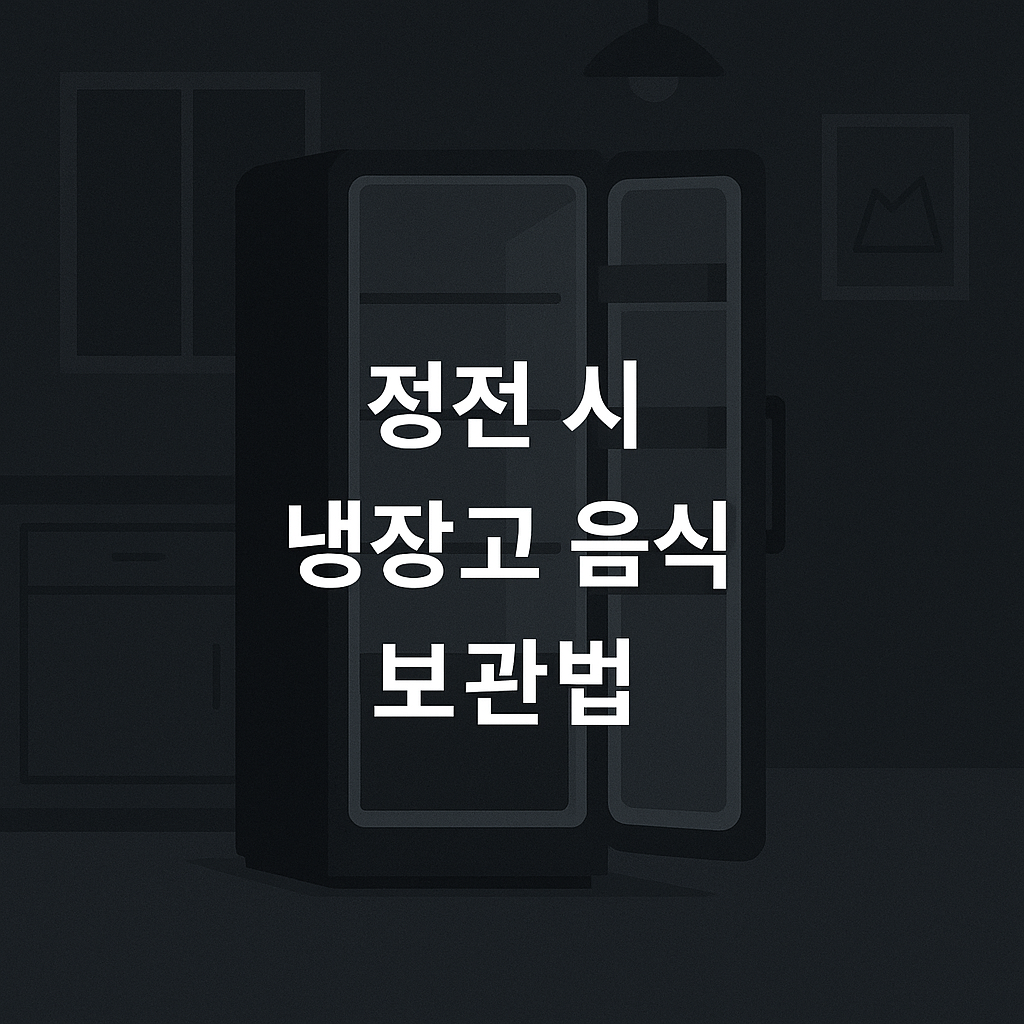 정전됐을 때 냉장고 음식 살리는 황금 4시간 관리법❄