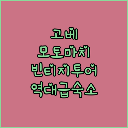 고베 모토마치 빈티지 소품샵 투어 코..