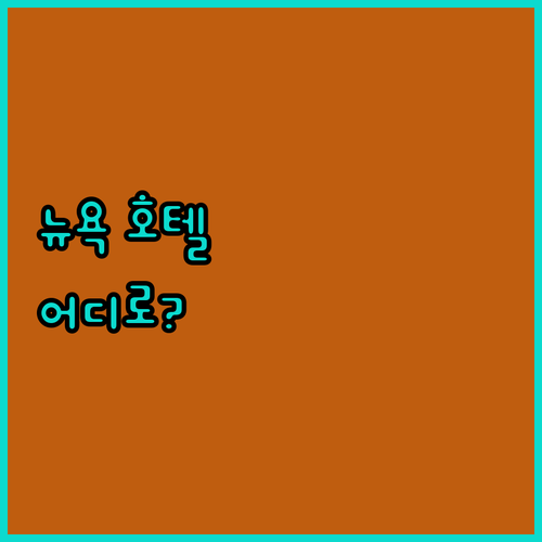 뉴욕 호텔 완벽 분석 더 세인트 레지