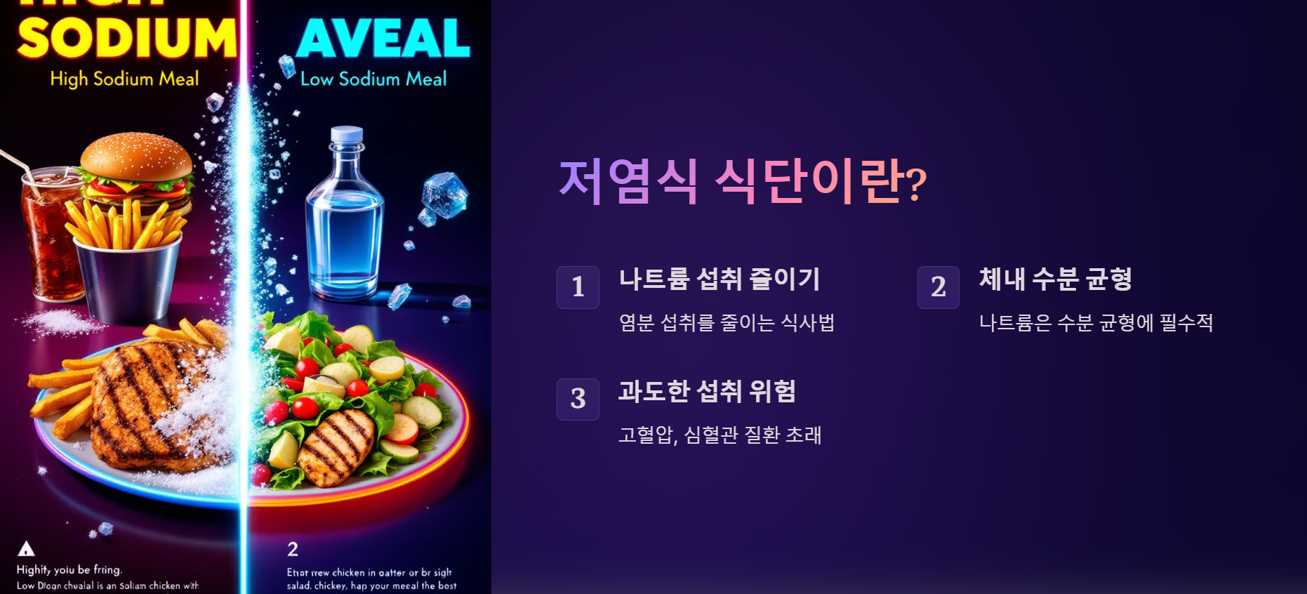 저염식 식단이란?