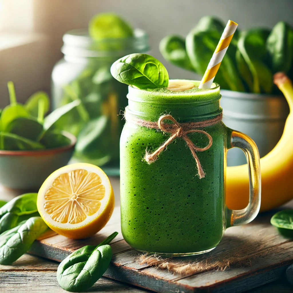 천연 피로회복제역할을 하는 초록색 음료