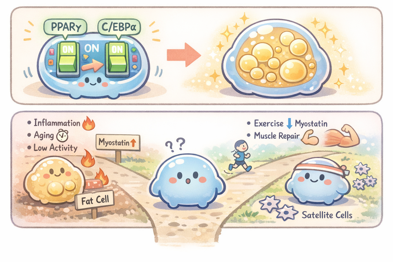 근육이 퇴화하면 왜 지방으로 바뀔까? &ndash; 세포 운명 전환의 과학