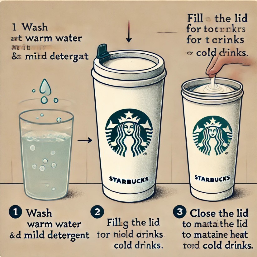 스타벅스 텀블러 사용법