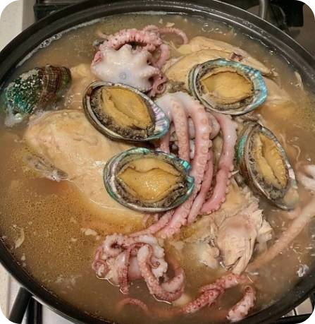 오리백숙 낙지 전복