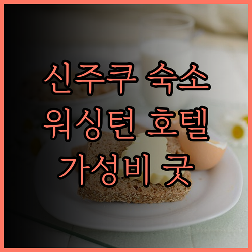 신주쿠 워싱턴 호텔 도쿄 메인 솔직 