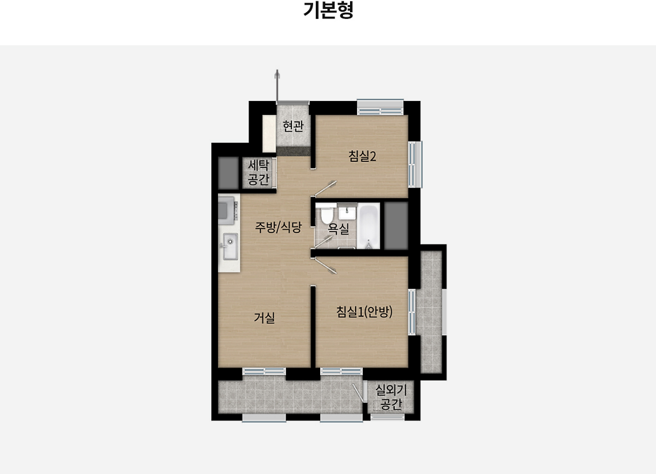 45B 기본형 평면도