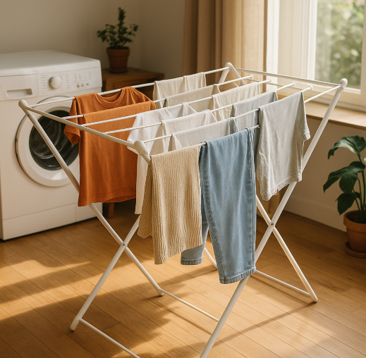 실내 빨래 이미지