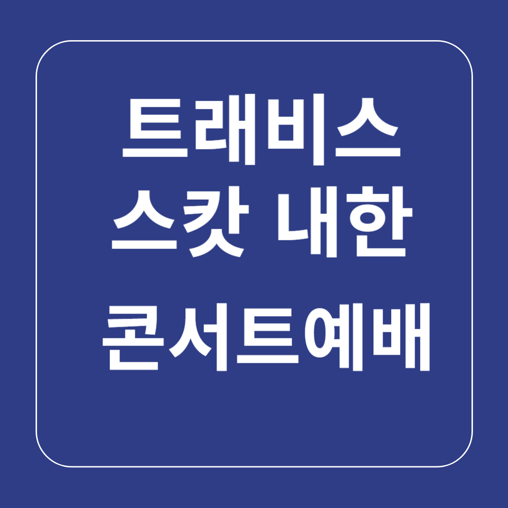 트래비스 스캇 내한공연 관련 사진