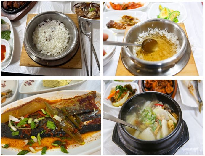 돌솥밥과 슝녕, 생선조김, 맛나는 국