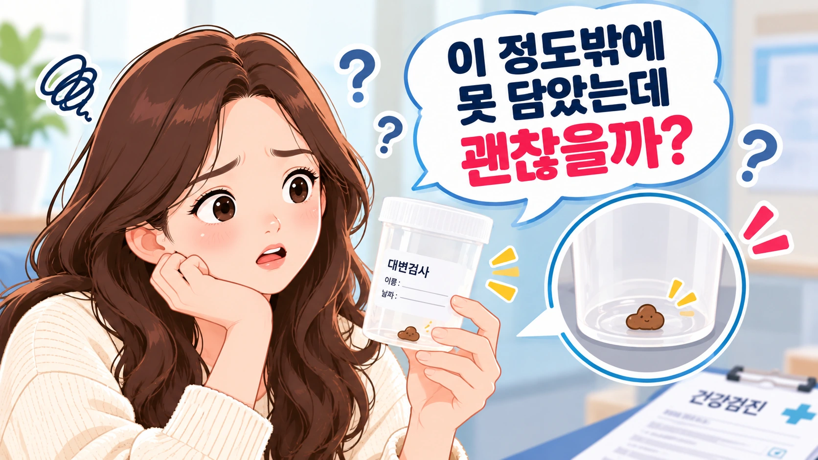 대변검사-채변량-부족