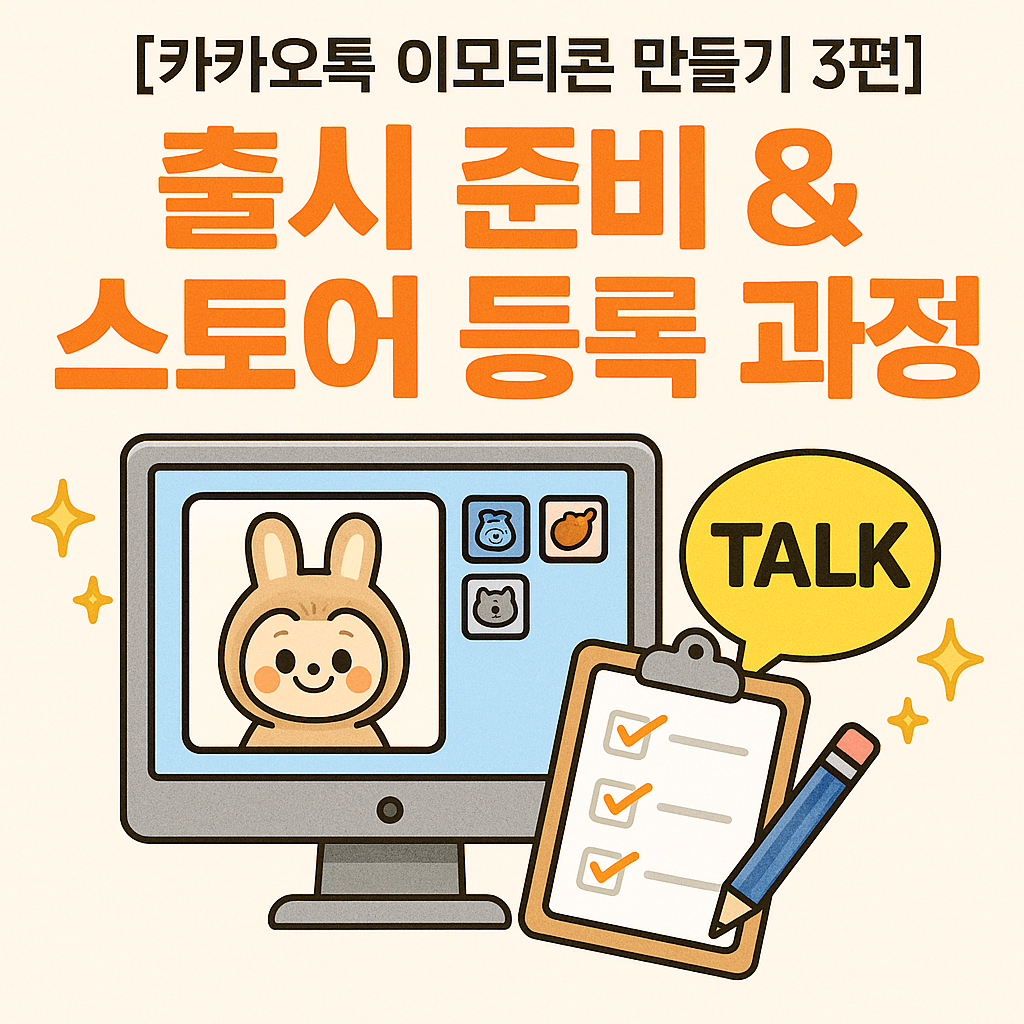 카카오톡 이모티콘 만들기 3편 – 출시 준비 &amp; 스토어 등록 과정