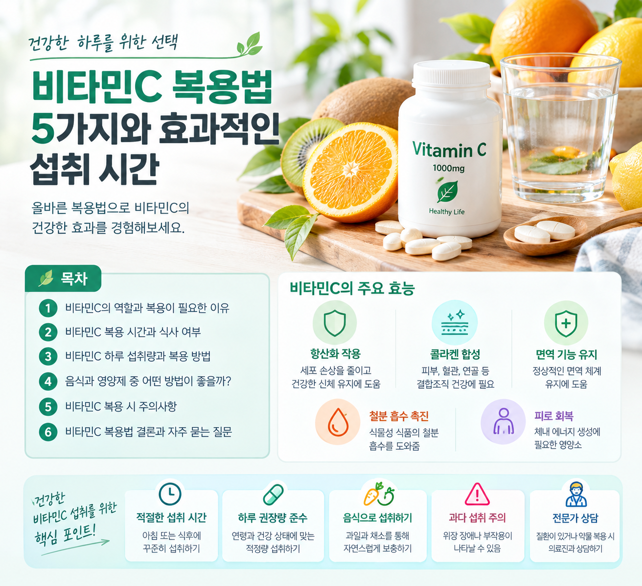 비타민C 복용법 관련 자료
