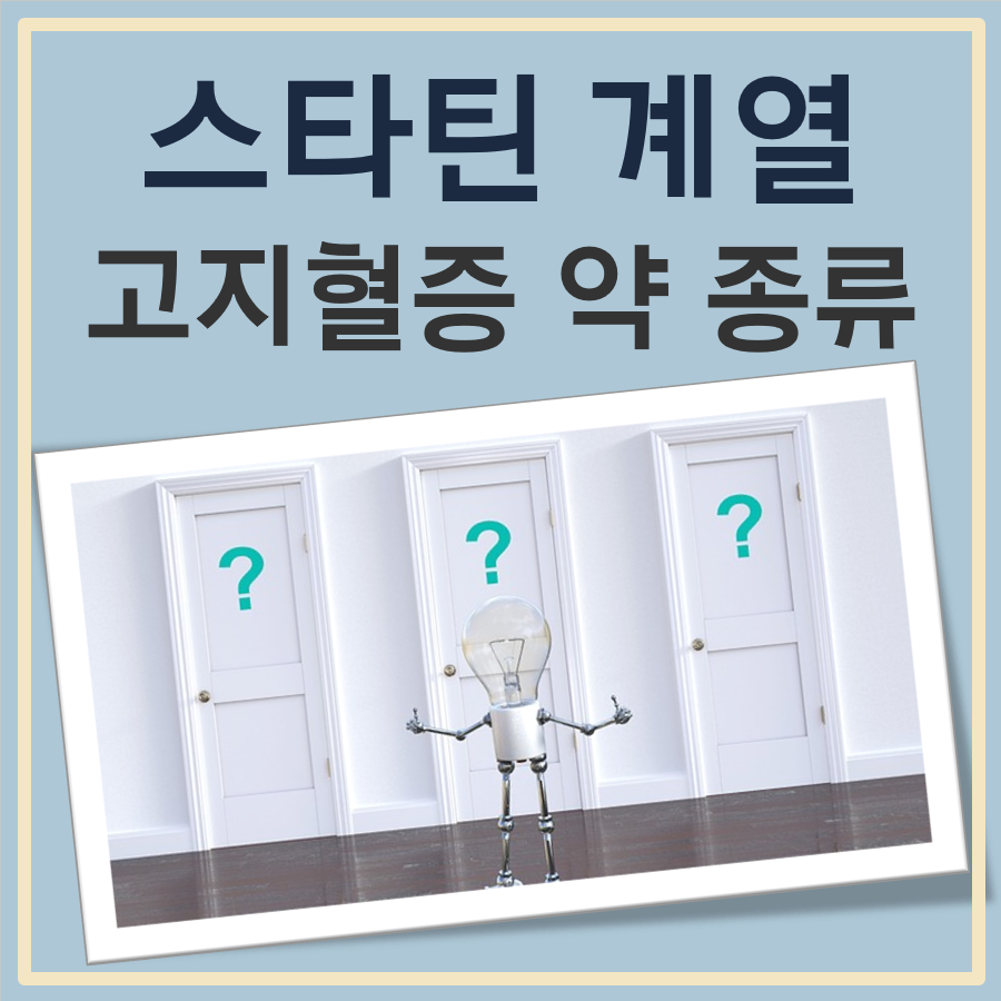 스타틴 계열 고지혈증 약 종류