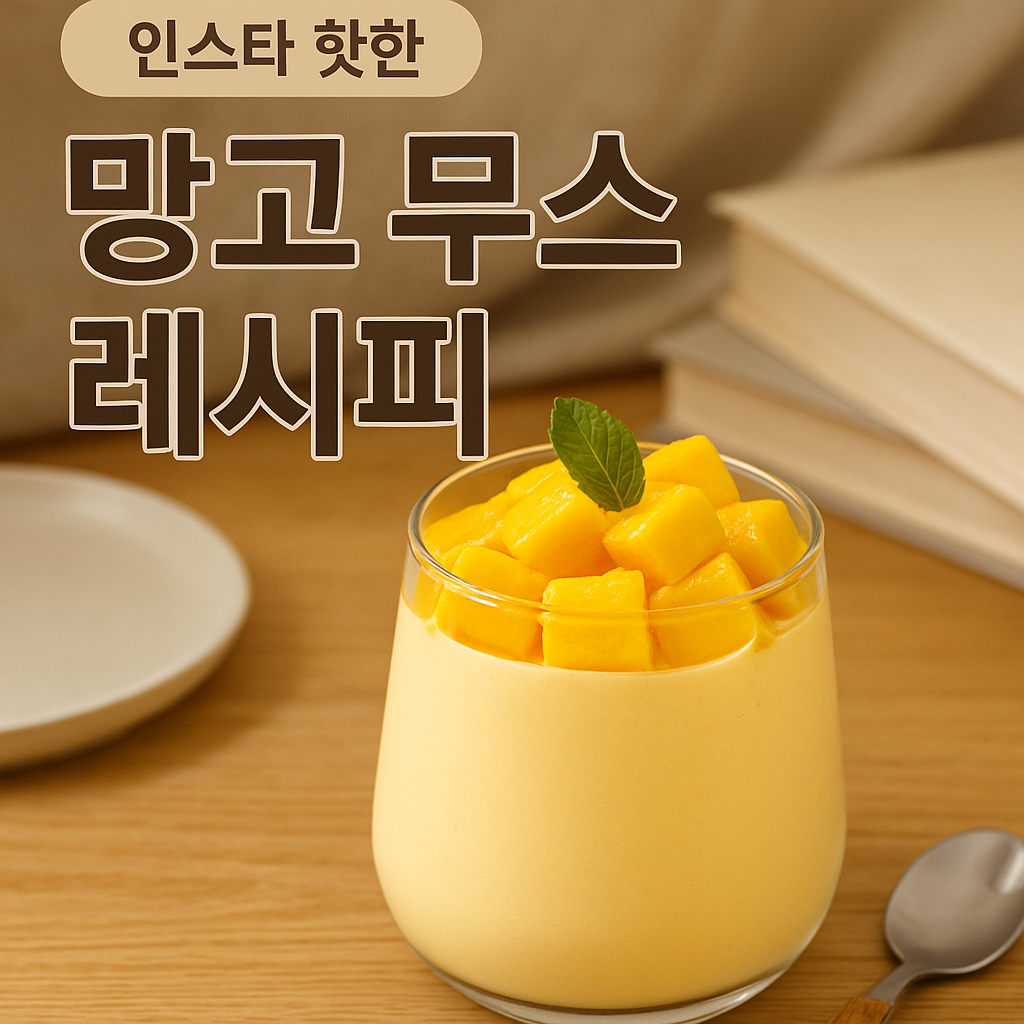 망고 무스 레시피