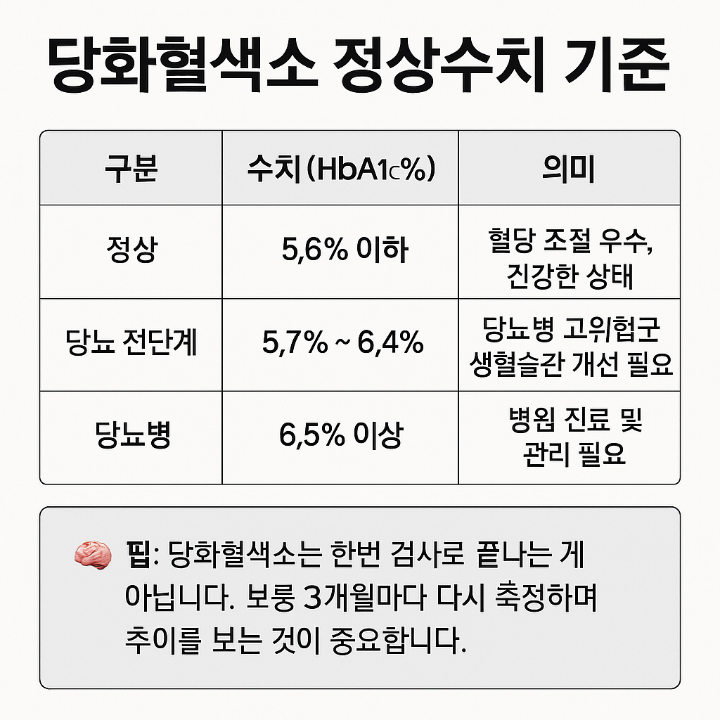 당화혈색소정상수치