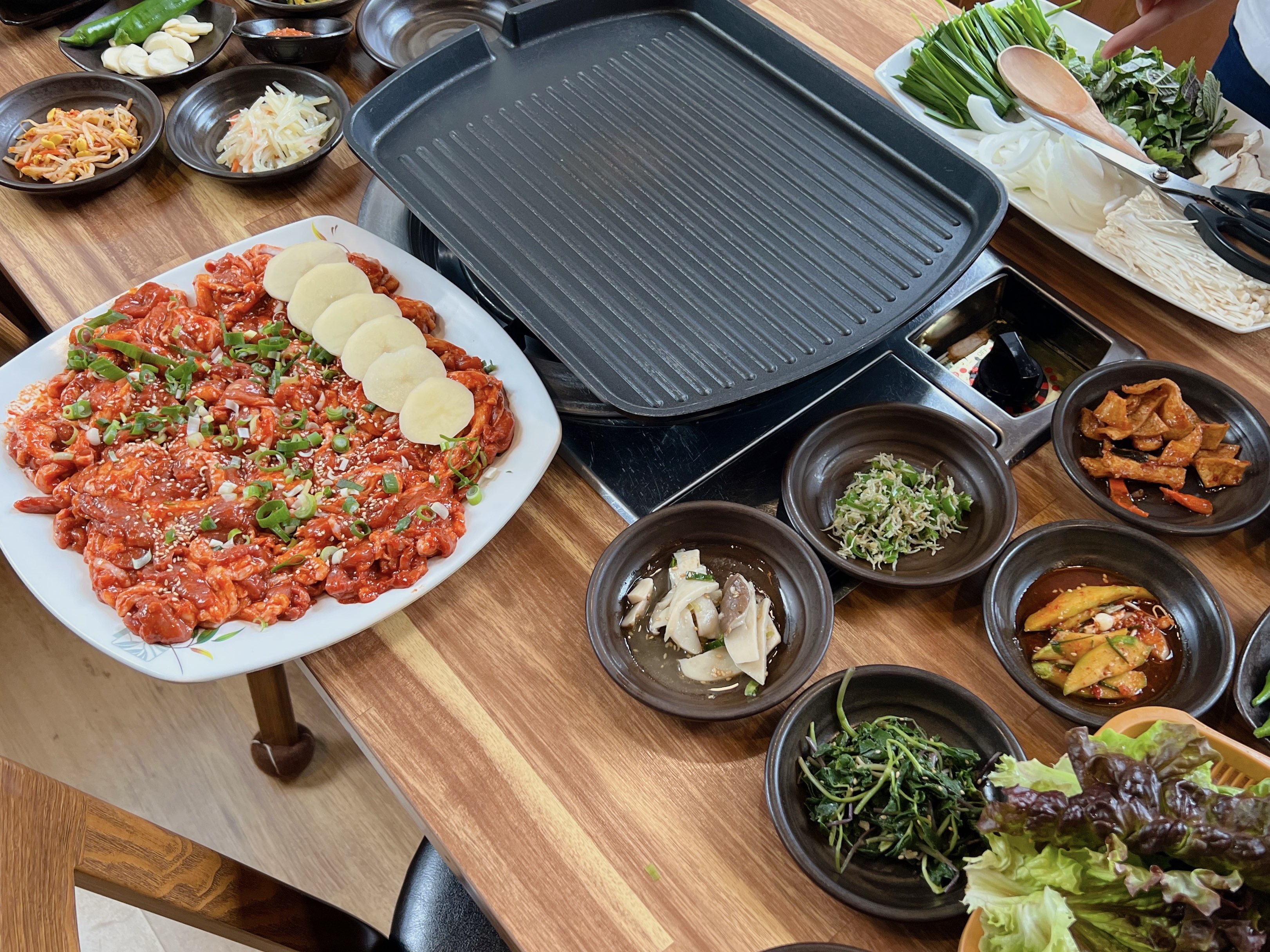 합천 해인사 수미정 오리주물럭