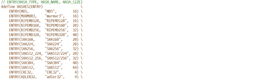 ffmpeg sha256 지원을 위한 알고리즘명 변환 예시