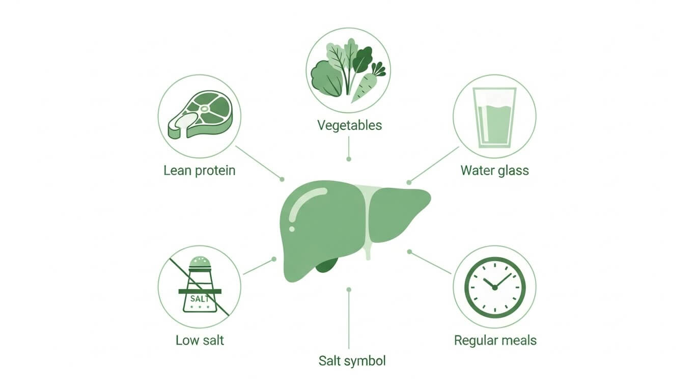 간 건강 식단의 핵심 원칙 5가지